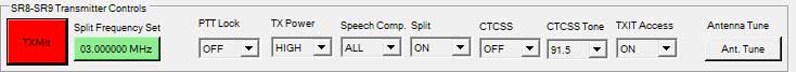 SR8-SR9 Tranmitter Controls